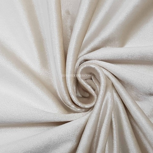 Cream plush velvet - cream,
