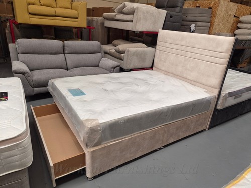 4ft6 double divan bed base - 4ft6,